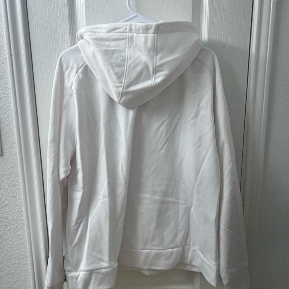 NWOT Under Armour Rival Fleece Big Logo Hoodie Men's XXL White - Picture 6 of 7